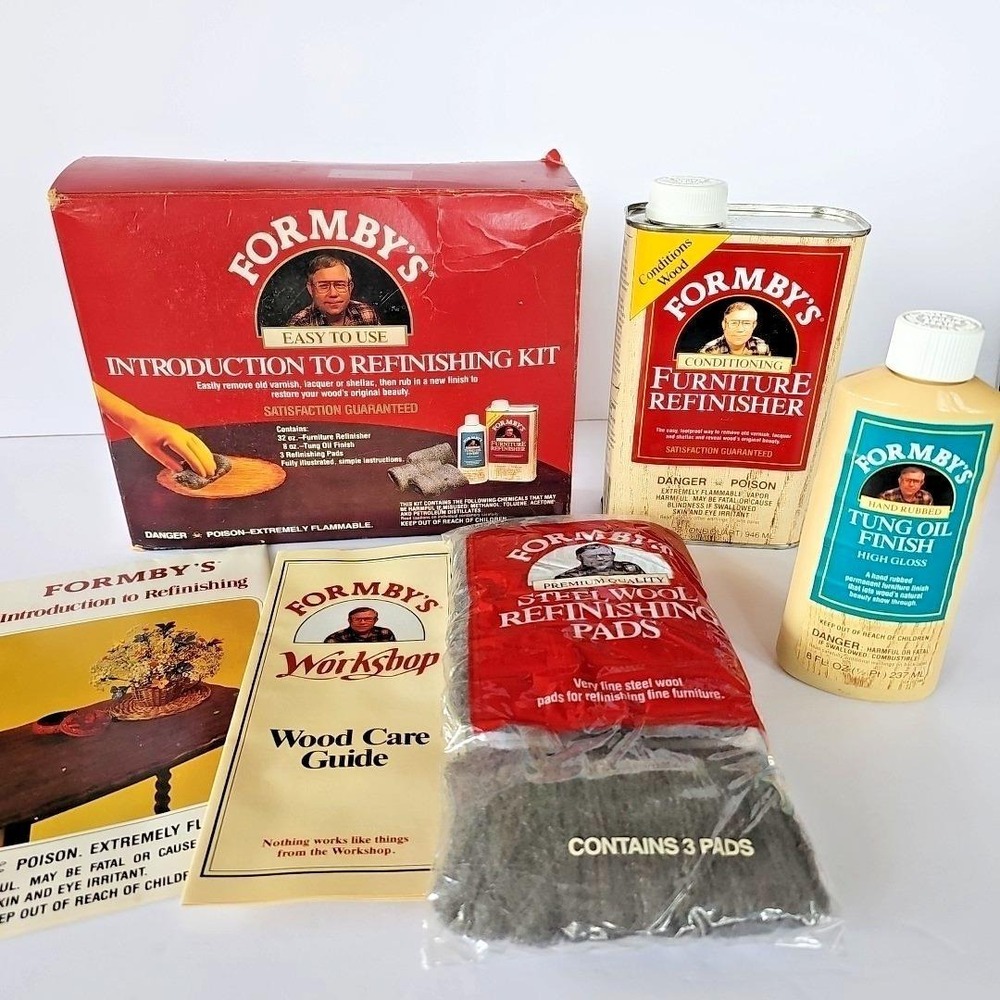 Vintage Formby's Introduction to Refinishing Kit Tung Oil High Gloss Restoration